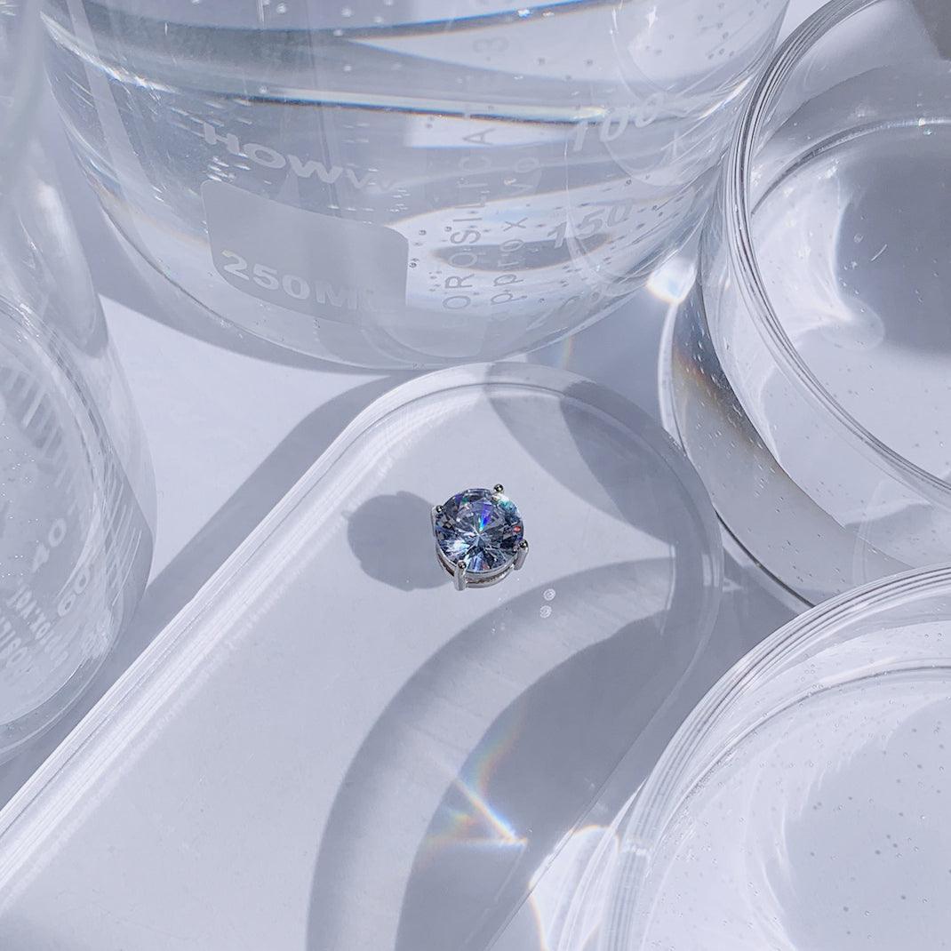 【フェイクピアス】クリスタル キュービック イヤーカフ フェイクピアス - 4MiLi (フォーミリ)