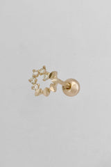 14k heart wreath half cubic piercing 21G - 4MiLi (フォーミリ)