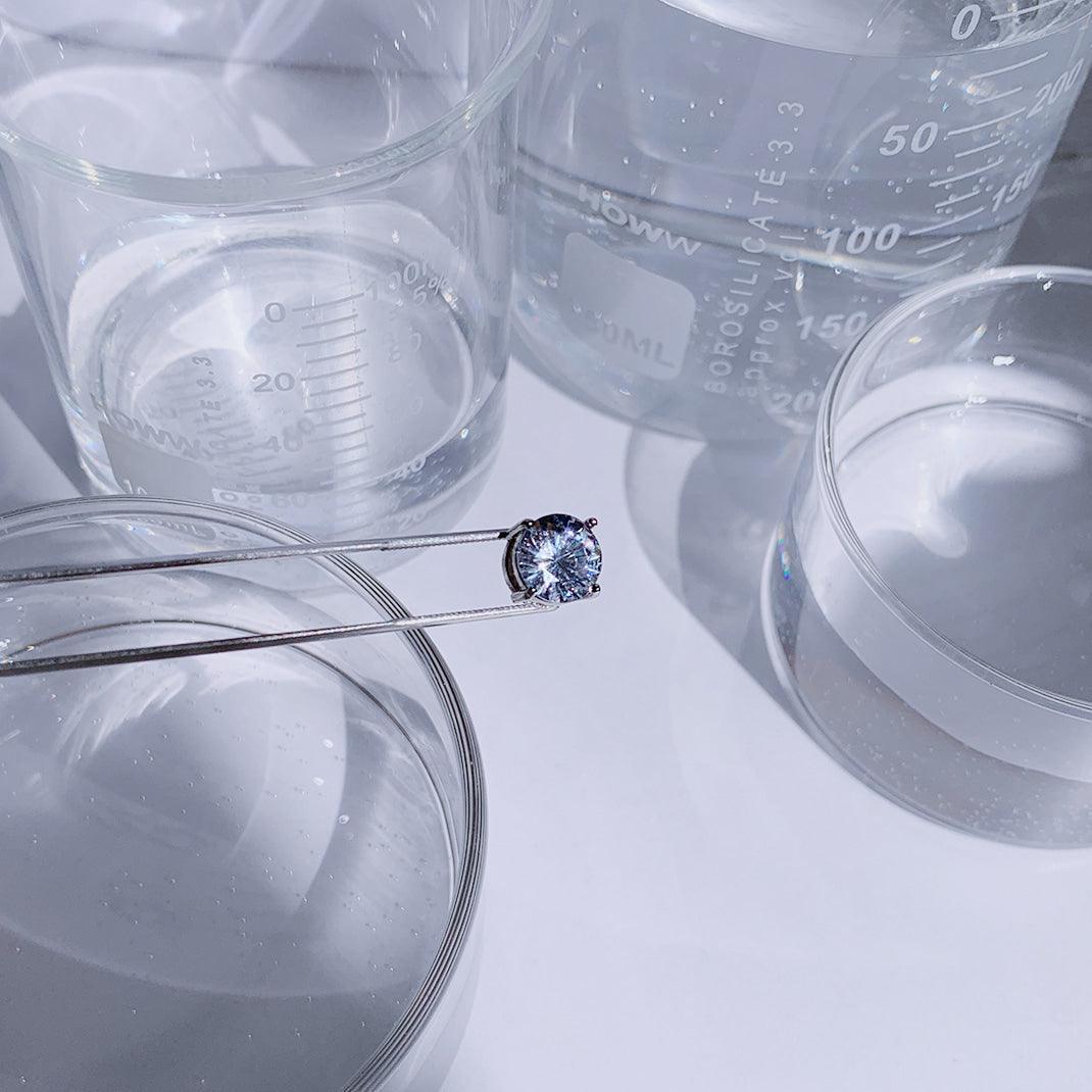 【フェイクピアス】クリスタル キュービック イヤーカフ フェイクピアス - 4MiLi (フォーミリ)