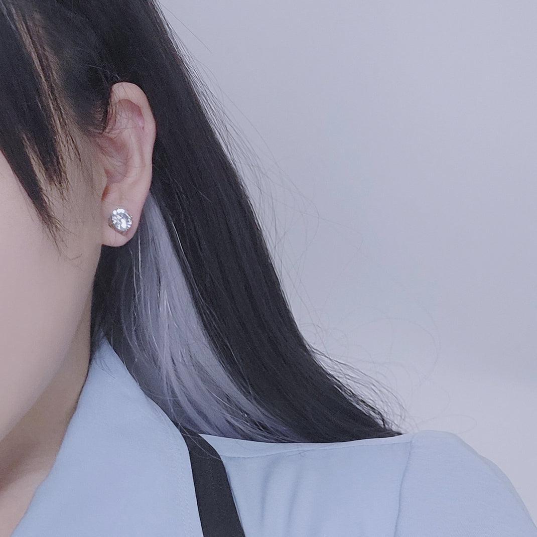 【フェイクピアス】クリスタル キュービック イヤーカフ フェイクピアス - 4MiLi (フォーミリ)