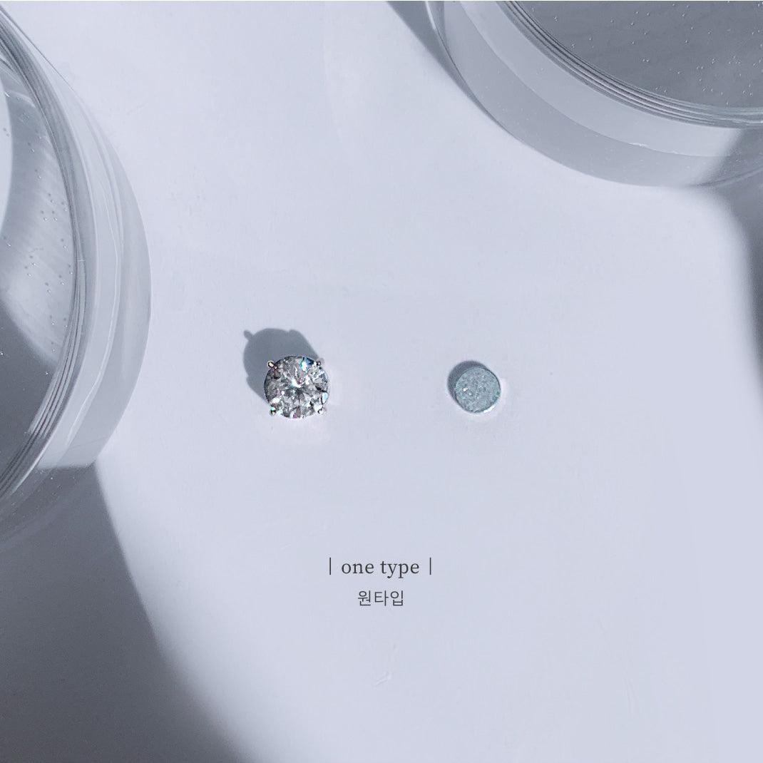 【フェイクピアス】クリスタル キュービック イヤーカフ フェイクピアス - 4MiLi (フォーミリ)