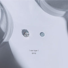 【フェイクピアス】クリスタル キュービック イヤーカフ フェイクピアス - 4MiLi (フォーミリ)