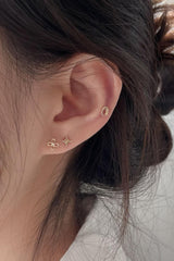 14k milkyway piercing 21G