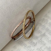 サージカル 1mm パール サンディングリング 極細 シンプル 重ね付け 指輪