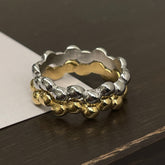 サージカル ぷっくりバブル ラウンド ボリュームリング 指輪 シンプル トレンド 2色展開