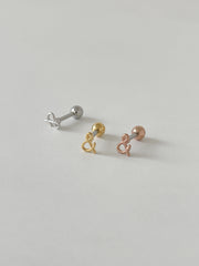 軟骨ピアス 16G ミニ「&」シンボル ピアス アンパサンド ミニロゴ シンプル