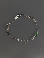 全サージカルステンレス ライム&レモン ミックスチェーンブレスレット made