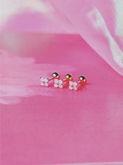 Light Pink Flower (Earrings/Piercing) 16G