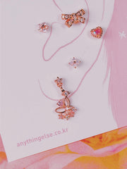 Light Pink Flower (Earrings/Piercing) 16G