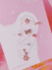 Light Pink Flower (Earrings/Piercing) 16G