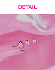 Light Pink Flower (Earrings/Piercing) 16G