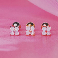 Light Pink Flower (Earrings/Piercing) 16G