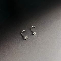 เจาะจมูกใส 20G วัสดุซิลิโคนอ่อนนุ่ม อ่อนโยนต่อรู (2 แบบ)