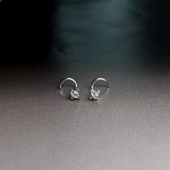 เจาะจมูกใส 20G วัสดุซิลิโคนอ่อนนุ่ม อ่อนโยนต่อรู (2 แบบ)