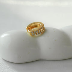 クラシック キュービック ワンタッチリングピアス (2Size 3Color) - 4MiLi (フォーミリ)