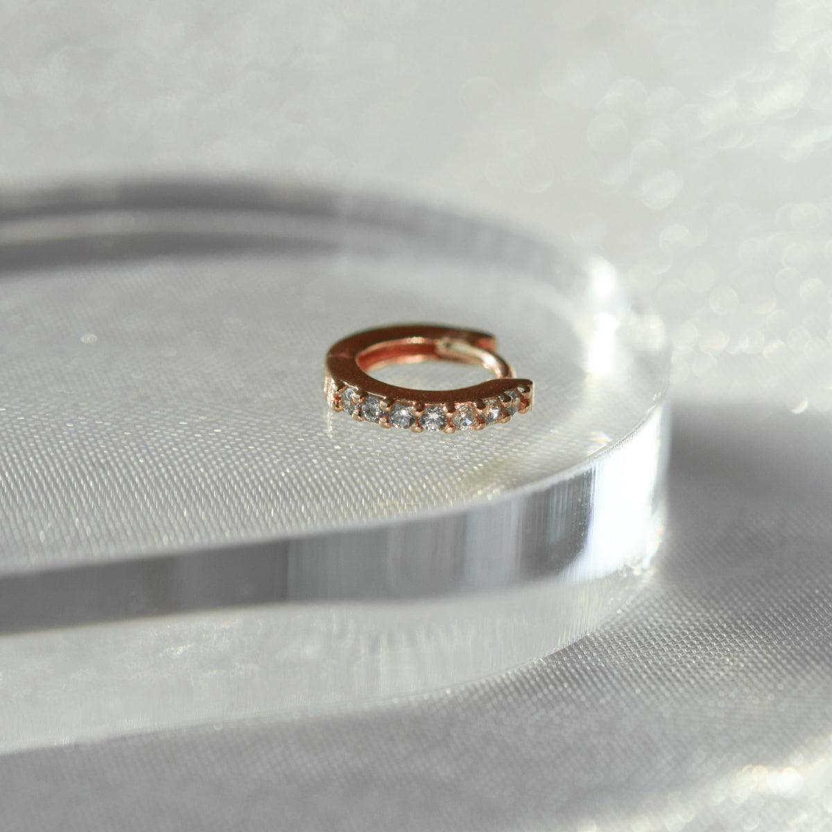 クラシック キュービック ワンタッチリングピアス (2Size 3Color) - 4MiLi (フォーミリ)