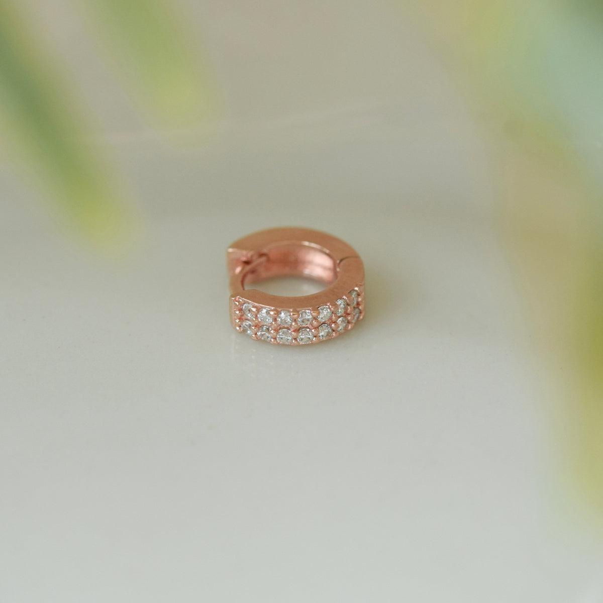 クラシック キュービック ワンタッチリングピアス (2Size 3Color) - 4MiLi (フォーミリ)