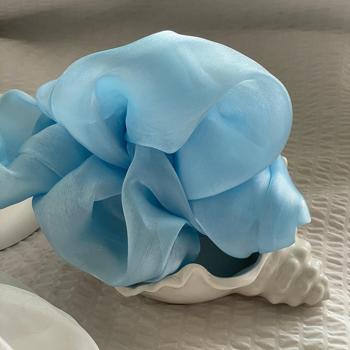 ビッグサイズ パール シフォン シュシュ (6Color) - 4MiLi (フォーミリ)