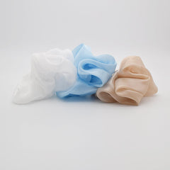 ビッグサイズ パール シフォン シュシュ (6Color) - 4MiLi (フォーミリ)