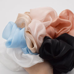 ビッグサイズ パール シフォン シュシュ (6Color) - 4MiLi (フォーミリ)