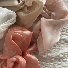 ビッグサイズ パール シフォン シュシュ (6Color) - 4MiLi (フォーミリ)