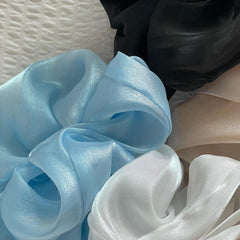 ビッグサイズ パール シフォン シュシュ (6Color) - 4MiLi (フォーミリ)