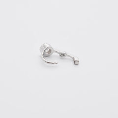 Daily Round Cubic Ring Earrings (3Colors)
