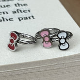 【サージカルステンレス】リボン セグメントリング ボディピアス 軟骨ピアス 16G 韓国風 3Color