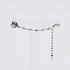 アンティーク調 ローズ&ハート チェーン ドロップピアス 2Type 16G ボディピアス キャッチ サージカルステンレス 薔薇 花モチーフ フラワーモチーフ