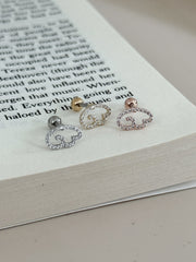 エンジェル キュービック バーベルピアス (3Color) 16G ボディピアス キャッチ サージカルステンレス 輝き きらめき