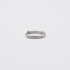 【サージカルステンレス】1.2mm キュービック ワンタッチ リングピアス 21G (4サイズ)