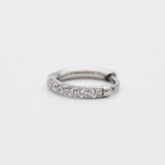 【サージカルステンレス】1.2mm キュービック ワンタッチ リングピアス 21G (4サイズ)