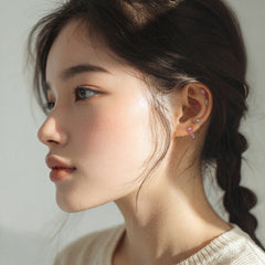プチボリューム リボンバーベルピアス ミニリボン (3Color) 16G 可愛い 軟骨用 韓国風 デイリー ボディピアス キャッチ サージカルステンレス