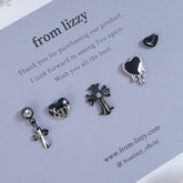 バーバラ ブラック ピアッシング(5 set) - 4MiLi (フォーミリ)