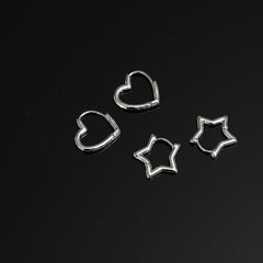 ハートと星 ワンタッチ ピアス - 4MiLi (フォーミリ)