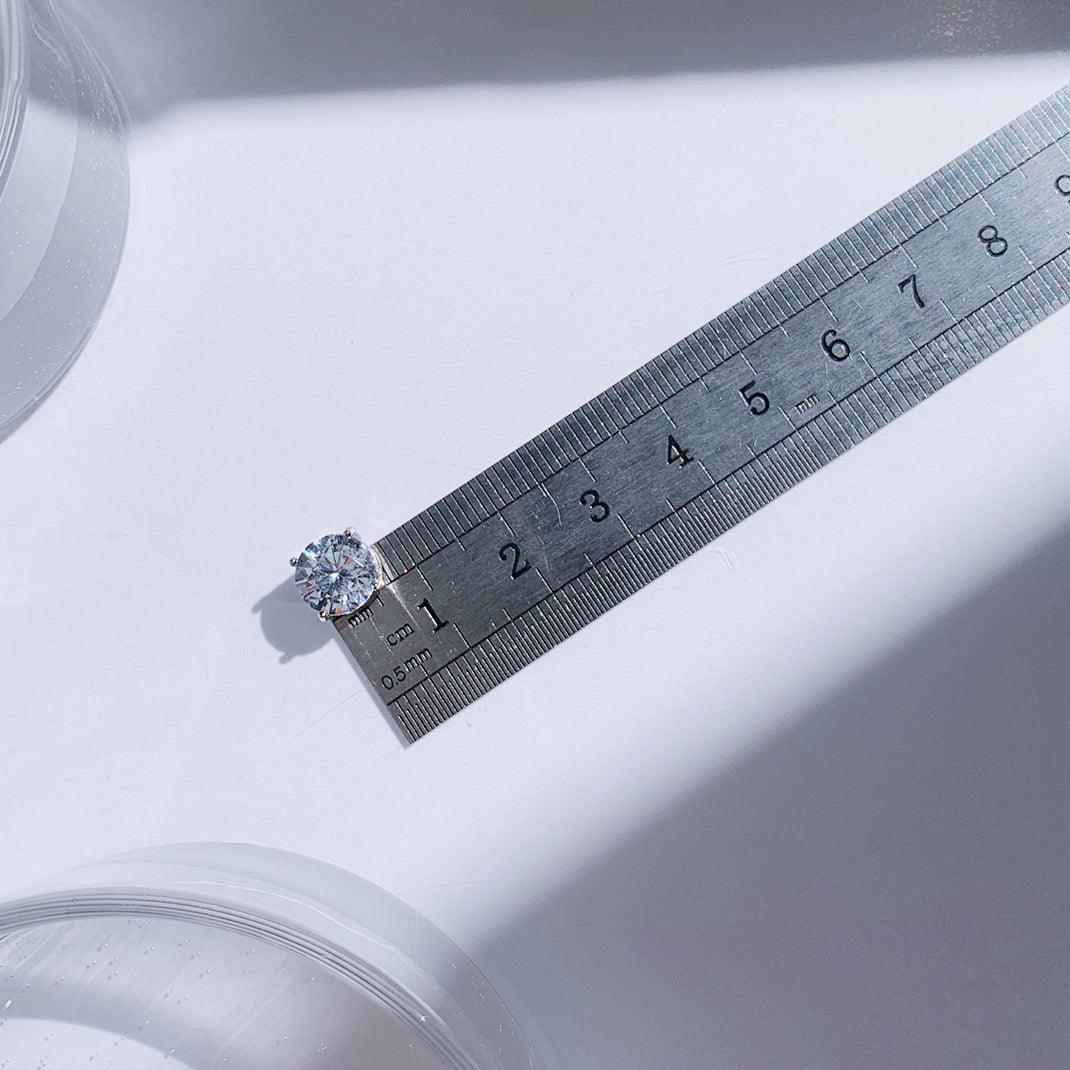 【フェイクピアス】クリスタル キュービック イヤーカフ フェイクピアス - 4MiLi (フォーミリ)