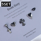 バーバラ ブラック ピアッシング(5 set) - 4MiLi (フォーミリ)