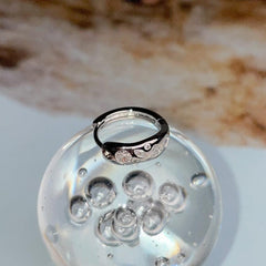 Pebble Cubic Bold Ring Earrings 20G Single Ear