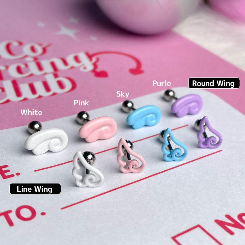 即納】[サージカル]エンゼル ウイング 翼 (2Type 4Color) 16G ボディ