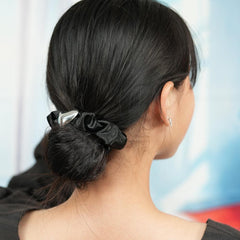 メタルハートサテン シュシュ (2Color) - 4MiLi (フォーミリ)