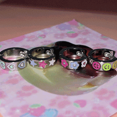 【即納】キッチュ アイコン ボールド ミニ リングピアス (4Type) 16G - 4MiLi (フォーミリ)