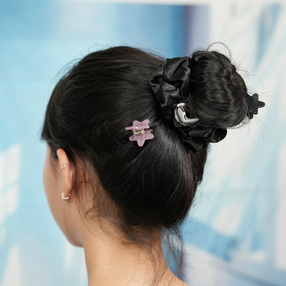 メタルハートサテン シュシュ (2Color) - 4MiLi (フォーミリ)