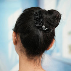 メタルハートサテン シュシュ (2Color) - 4MiLi (フォーミリ)