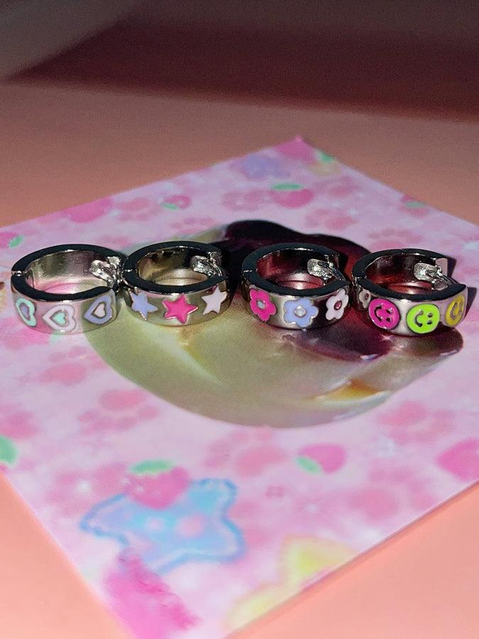 【即納】キッチュ アイコン ボールド ミニ リングピアス (4Type) 16G - 4MiLi (フォーミリ)