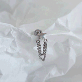 【即納】星 スター モチーフ チェーン ドロップ ピアッシング 16G - 4MiLi (フォーミリ)