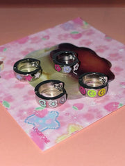 【即納】キッチュ アイコン ボールド ミニ リングピアス (4Type) 16G - 4MiLi (フォーミリ)