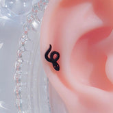 ブラック サージカル スネーク ヘビ 蛇 ピアッシング - 4MiLi (フォーミリ)