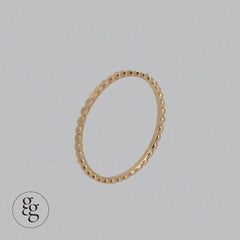 14k round ball cutting ring - 4MiLi (フォーミリ)