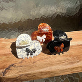 ラブリー リボン ハート ヘアクリップ(3color) - 4MiLi (フォーミリ)