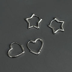 ハートと星 ワンタッチ ピアス - 4MiLi (フォーミリ)